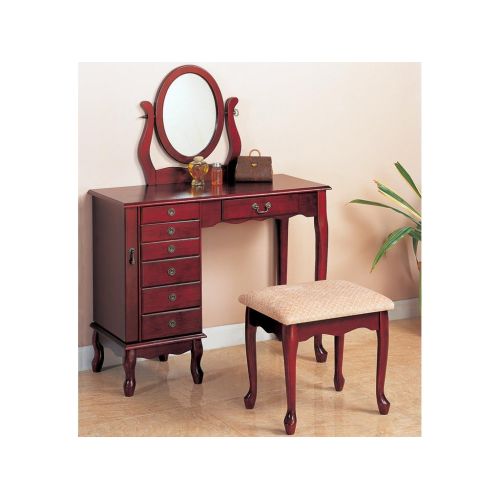  Coaster Home Furnishings 2-piece Vanity Set Brown Red and Tan