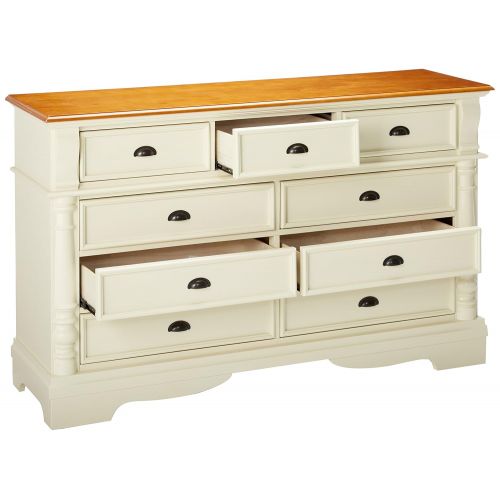  Coaster Home Furnishings Oleta 9-Drawer Dresser with Bracket Feet Buttermilk and Brown