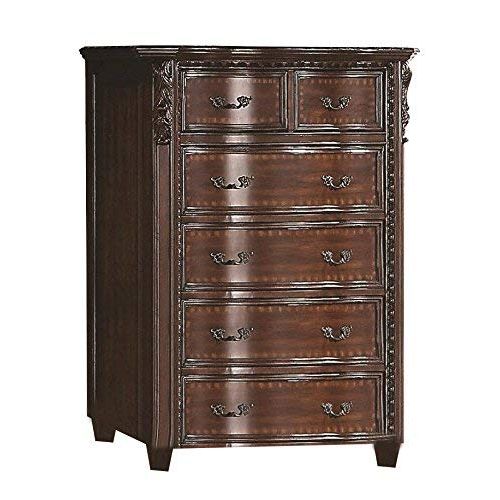  Coaster Home Furnishings 202265 Maddison Six-Drawer Chest, 42 W x 20 D x 54 H, Cappuccino