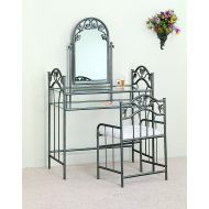 Coaster Home Furnishings 2-piece Vanity Set Pewter and Ivory