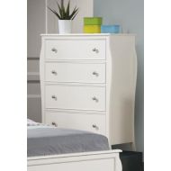 Coaster Home Furnishings Dominique 4-Drawer Chest White