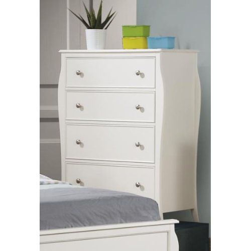  Coaster Home Furnishings Dominique 4-Drawer Chest White