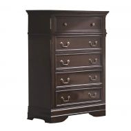 Coaster Home Furnishings Cambridge 5-Drawer Chest with Bracket Feet Cappuccino