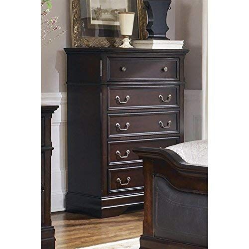  Coaster Home Furnishings Cambridge 5-Drawer Chest with Bracket Feet Cappuccino