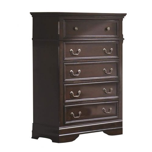  Coaster Home Furnishings Cambridge 5-Drawer Chest with Bracket Feet Cappuccino