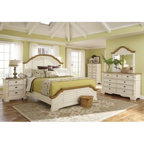  Coaster Home Furnishings Oleta 6-Drawer Chest with Pilaster Detail Buttermilk and Brown