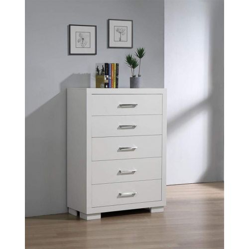  Coaster Home Furnishings Jessica 5-Drawer Chest White