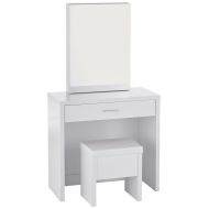 Coaster Home Furnishings 2-piece Vanity Set with Hidden Mirror Storage and Lift-Top Stool White