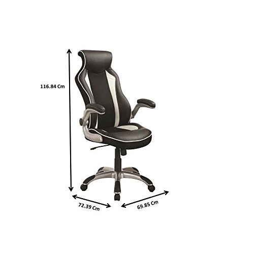  Coaster Home Furnishings Adjustable Height Office Chair Black and Silver