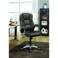Coaster Home Furnishings Adjustable Height Office Chair Dark Brown and Silver
