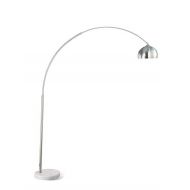 Coaster Home Furnishings Floor Arc Lamp with Marble Base in Chrome Finish