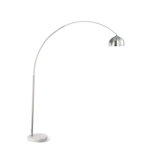  Coaster Home Furnishings Floor Arc Lamp with Marble Base in Chrome Finish