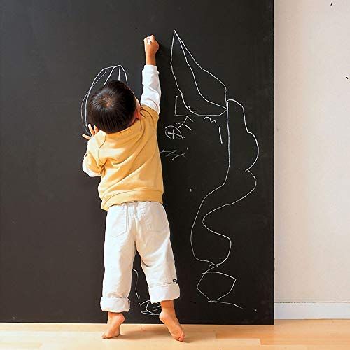  Coavas Chalkboard Wall Stickers Blackboard Wallpaper for Home Office Cafes Restaurant 17.7 x 78.7 Inches
