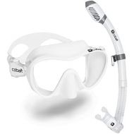 Cobalt Maro Snorkel Combo - Frameless Wide View Mask and Dry-Top Snorkel Set for Snorkeling, Scuba Diving and Freediving