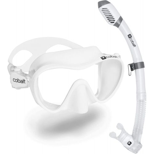  Cobalt Maro Snorkel Combo - Frameless Wide View Mask and Dry-Top Snorkel Set for Snorkeling, Scuba Diving and Freediving