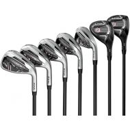 Cobra Golf 2022 LTDX Combo Iron Set Gloss Satin Chrome-Elderberry (Women's, Right Hand, KBS PGI 55, Ladies Flex, 5-SW), Black-Elderberry