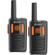 Cobra RX180 Walkie Talkies - 18-Mile Long Range Signal, 22 Preset Channels, NOAA Weather Alerts, 10 Call Tones, Voice-Activated, Compact and Reliable, 2-Pack, Orange/Black