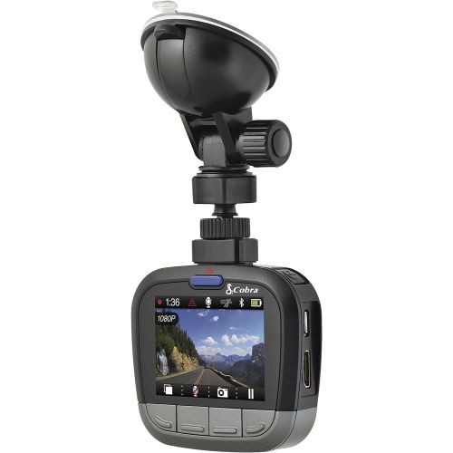 코브라 Cobra Electronics CDR855BT Full HD 1080P Dash Cam with Bluetooth Smart Enabled GPS and iRadar Alerts
