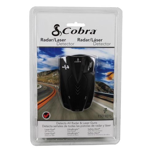 코브라 Cobra 9 Band Laser Police Radar Detector with Safety Alert & LaserEye | ESD9275 (2 Pack)
