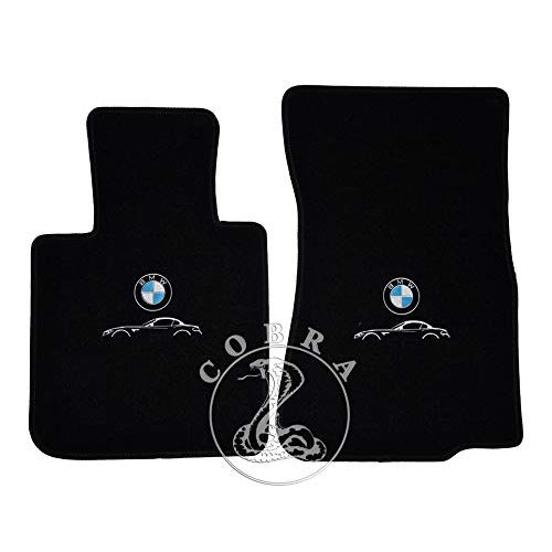  Cobra Auto Accessories Floor Mats Carpet + BMW Logo Fits BMW Z4 2009 2010 2011 2012 2013 2014 2015 2016