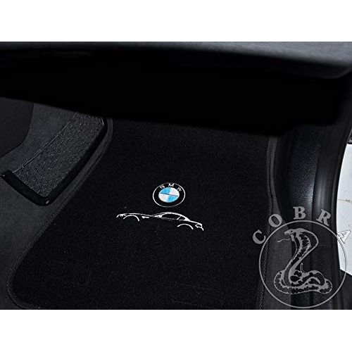  Cobra Auto Accessories Floor Mats Carpet + BMW Logo Fits BMW Z4 2009 2010 2011 2012 2013 2014 2015 2016