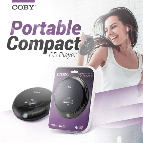 코비 [아마존베스트]Coby Portable Compact Anti-Skip CD Player  Lightweight & Shockproof Music Disc Player w/ Pro-Quality Earbuds - For Kids & Adults - Home Car & Travel