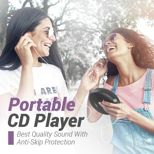 코비 [아마존베스트]Coby Portable Compact Anti-Skip CD Player  Lightweight & Shockproof Music Disc Player w/ Pro-Quality Earbuds - For Kids & Adults - Home Car & Travel