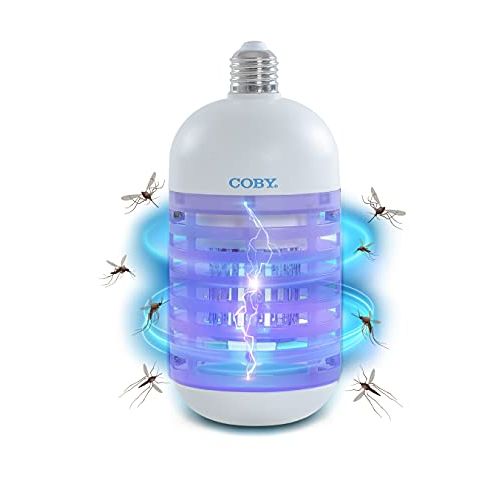 코비 Coby Indoor Bug Zapper Bulb 5W, 1100V, Covers 500 Sq Ft,White,CBZ5J6