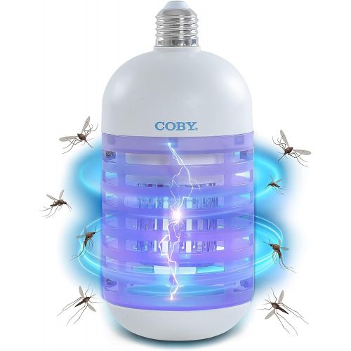 코비 Coby Indoor Bug Zapper Bulb 5W, 1100V, Covers 500 Sq Ft,White,CBZ5J6