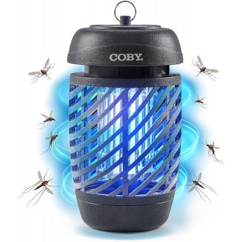 코비 Coby Bug Zapper for Outdoor & Indoor, 10W, Covers 800 Sq. Feet, Non-Toxic, Chemical-Free, Black (CBZ1J6)