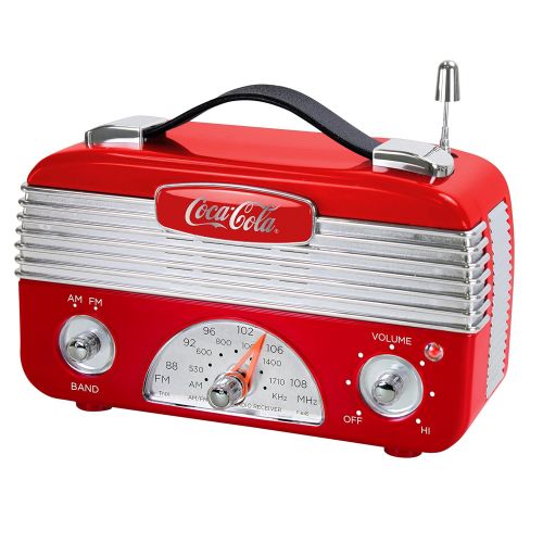  [아마존베스트]Coca-Cola Coca Cola CCR01 Vintage Style Am/FM Radio