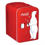 [아마존베스트]Coca-Cola Personal 6 Can Portable Mini Fridge with Warming, Red