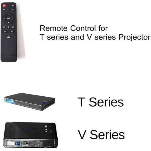  [아마존베스트]Remote Control Replacement for Projector T5 T6 V5 V6 V7 TOUMEI COCAR AEHR Yaufey VANKYO T Series and V Series Projector Remote