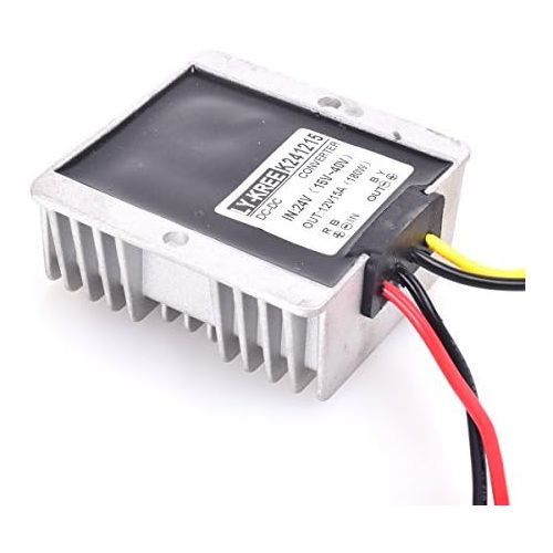  [아마존베스트]-Service-Informationen DC 24V to 12V DC Down Converter 5A 60W Power Supply Adaptor Voltage Changer Reducer Regulator for Car Truck Vehicle Boat Solar System Step etc. (Accept DC15-40V Inputs), 15a