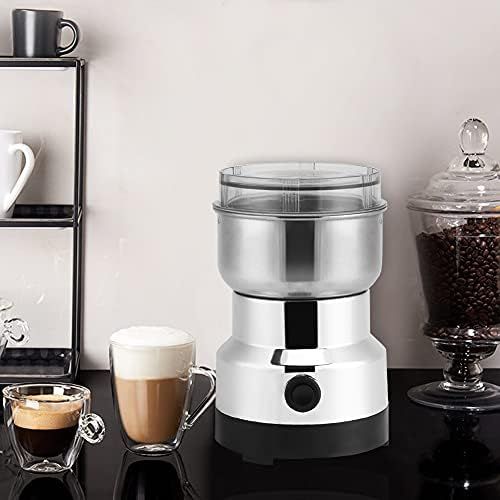  Cocoarm 220 V Elektrische Kaffeemuehle aus Edelstahl Coffee Grinder Kaffeepulver Schonend Mahlen fuer Kaffee Bohnen Gewuerze Nuesse Gewuerze Krauter Pfeffer und vieles mehr