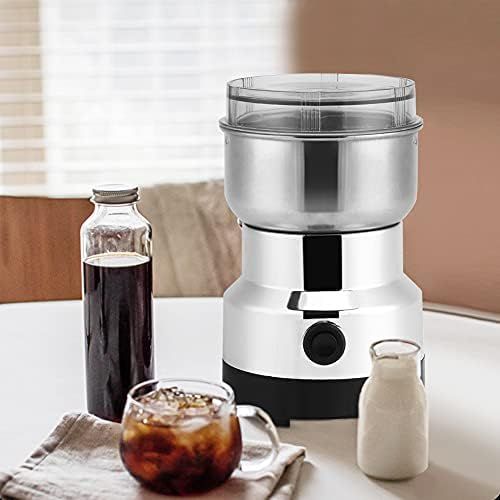  Cocoarm 220 V Elektrische Kaffeemuehle aus Edelstahl Coffee Grinder Kaffeepulver Schonend Mahlen fuer Kaffee Bohnen Gewuerze Nuesse Gewuerze Krauter Pfeffer und vieles mehr