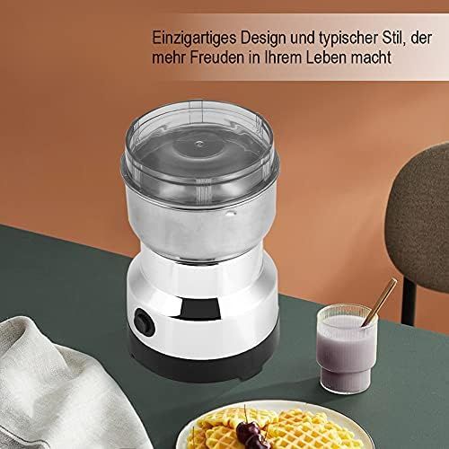  Cocoarm 220 V Elektrische Kaffeemuehle aus Edelstahl Coffee Grinder Kaffeepulver Schonend Mahlen fuer Kaffee Bohnen Gewuerze Nuesse Gewuerze Krauter Pfeffer und vieles mehr