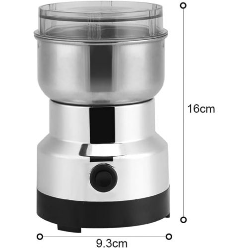  [아마존베스트]Cocoarm 220 V Electric Coffee Grinder Stainless Steel Coffee Grinder Coffee Powder Gentle Grinding for Coffee Beans Spices Nuts Spices Herbs Pepper and Much More