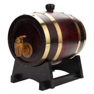 Cocoarm Vintage Wood Oak Timber Wine Barrel, Handcrafted Barrel Dispenser for Whiskey Bourbon Tequila, Age your own Beer Wine Bourbon Tequila Hot Sauce & More (1.5L)