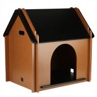 Cocoarm Dog House Cat House,Foldable Wooden Pet House Shelter for Dogs and Cats Indoor Outdoor 20.514.920.9in