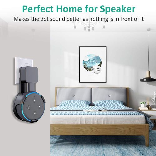  [아마존 핫딜]  [아마존핫딜]Cocoda Halterung Wandhalterung Stander fuer Dot (3. Gen.), Platzsparende Loesung fuer Smart Home Lautsprecher, Zubehoer fuer Dot 3nd Generation mit Kabelanordnung Keine Chaotische Draht