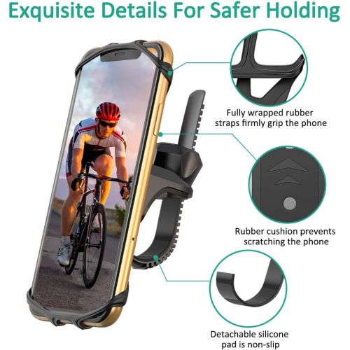  [아마존 핫딜] [아마존핫딜]Cocoda Handyhalterung Fahrrad,360°Verstellbare Universelle Handyhalterung Motorrad aus Silikon, Drehbarer Fahrradhalter Motorradstander fuer iPhone 11 Pro Max/X/XS/XR/ 8/7, Samsung