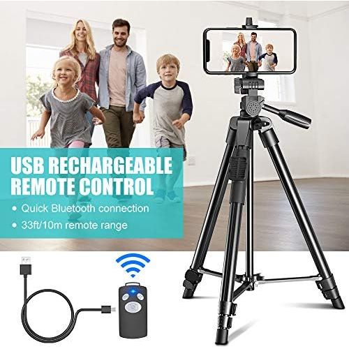  [아마존베스트]Cocoda Handy Stativ, 126cm Erweiterbares Smartphone Stativ mit Bluetooth Fernausloeser, Selfie Stick Stativ Kompatibel mit iPhone 12 Pro Max, 11 Pro Max, XR, XS Max, Galaxy S20 Ultr