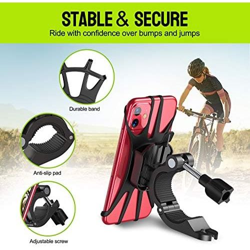  [아마존베스트]Cocoda Handyhalterung Fahrrad, Abnehmbare Motorrad Handyhalterung fuer 4,7-7,5 Zoll Handys, 360° Verstellbare Anti-Shake Handyhalter Fahrrad Kompatibel mit iPhone 12 Pro Max/12 Pro/