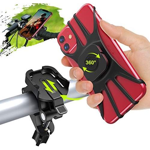  [아마존베스트]Cocoda Handyhalterung Fahrrad, Abnehmbare Motorrad Handyhalterung fuer 4,7-7,5 Zoll Handys, 360° Verstellbare Anti-Shake Handyhalter Fahrrad Kompatibel mit iPhone 12 Pro Max/12 Pro/