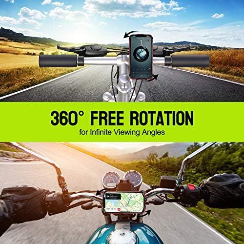  [아마존베스트]Cocoda Handyhalterung Fahrrad, Abnehmbare Motorrad Handyhalterung fuer 4,7-7,5 Zoll Handys, 360° Verstellbare Anti-Shake Handyhalter Fahrrad Kompatibel mit iPhone 12 Pro Max/12 Pro/