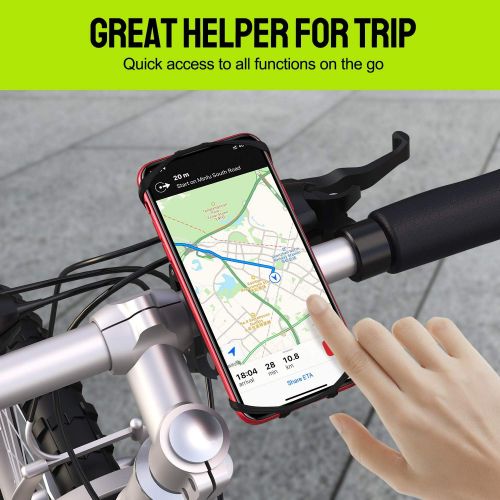  [아마존베스트]Cocoda Handyhalterung Fahrrad, Abnehmbare Motorrad Handyhalterung fuer 4,7-7,5 Zoll Handys, 360° Verstellbare Anti-Shake Handyhalter Fahrrad Kompatibel mit iPhone 12 Pro Max/12 Pro/