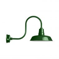 /Cocoweb 16 Oldage LED Barn Light with Sleek Arm in Vintage Green