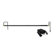 Cocoweb 12 Tru-Slim Battery Operated Art Light in Black with Brass Accents - SLEDV-12BK-BP4