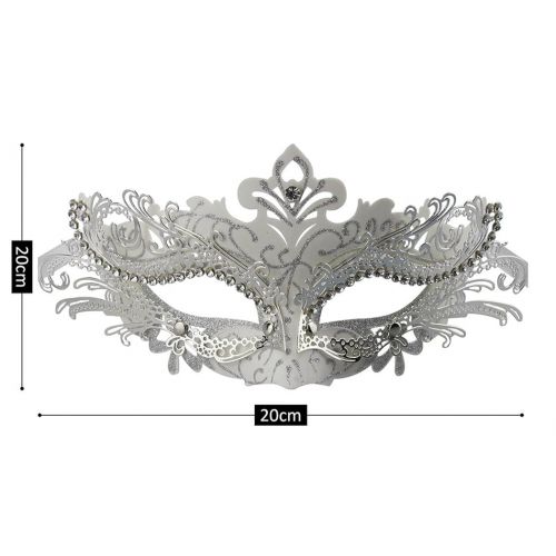  Coddsmz Couple Masquerade Metal Masks Venetian Halloween Costume Mask Mardi Gras Mask